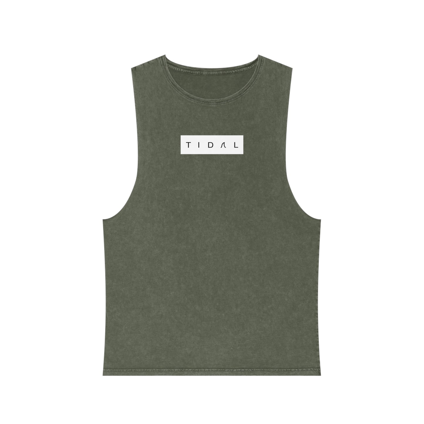 Logo Block - Unisex Stonewash Tank Top