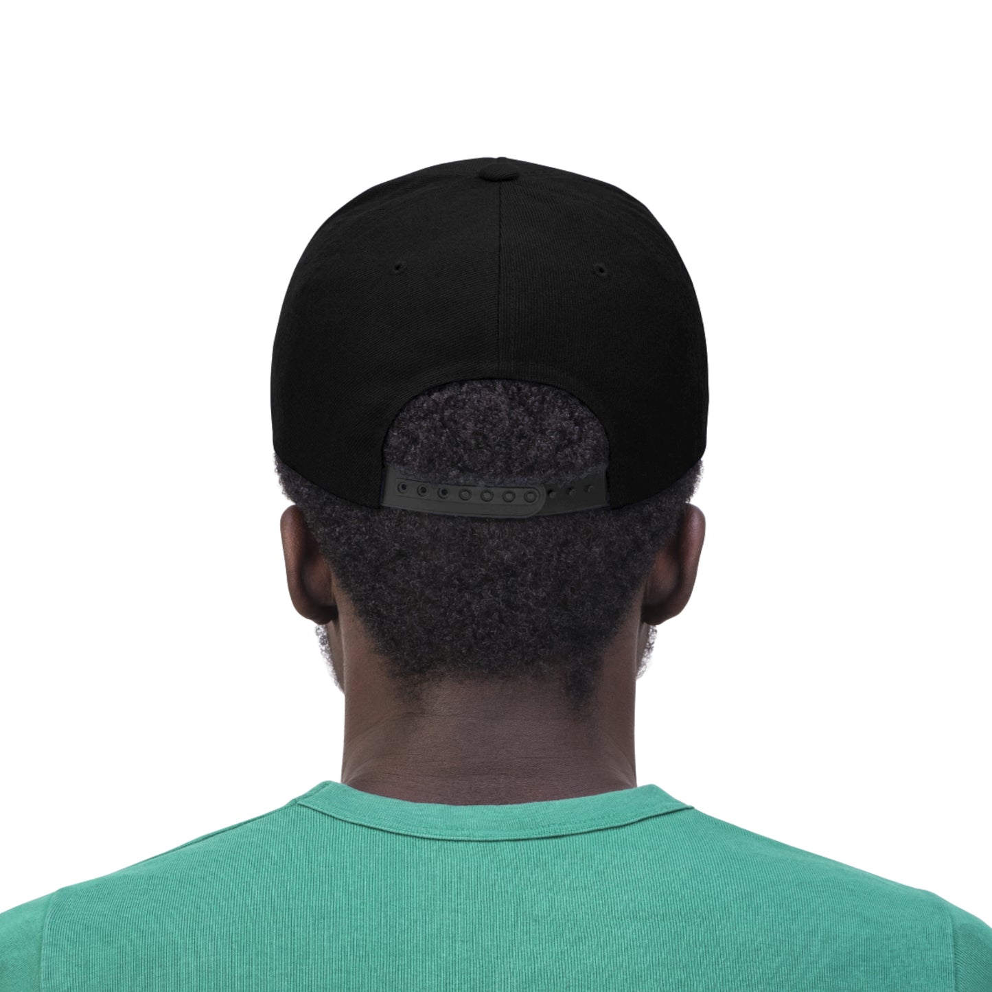 Flat Bill Snap Back - Icon Black on Black
