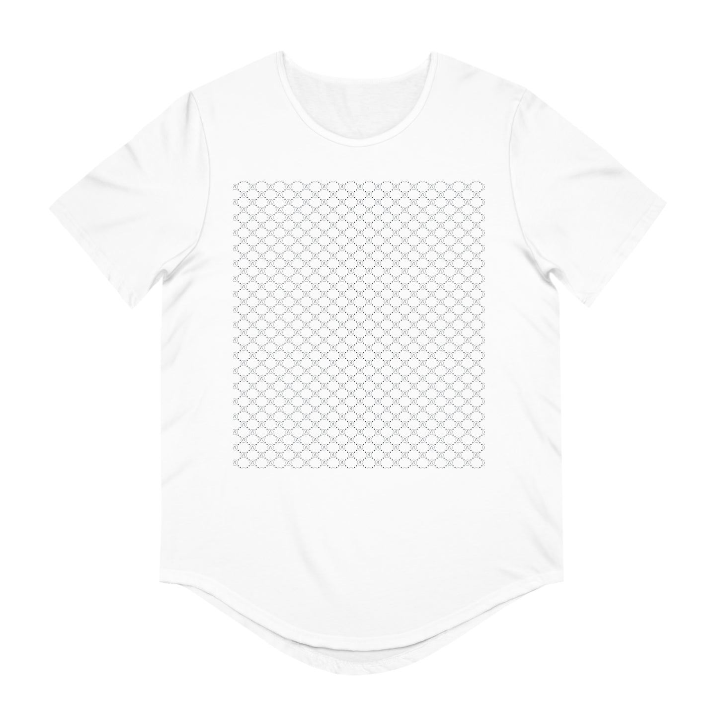 Men's Jersey Curved Hem Tee - Tidal Pattern