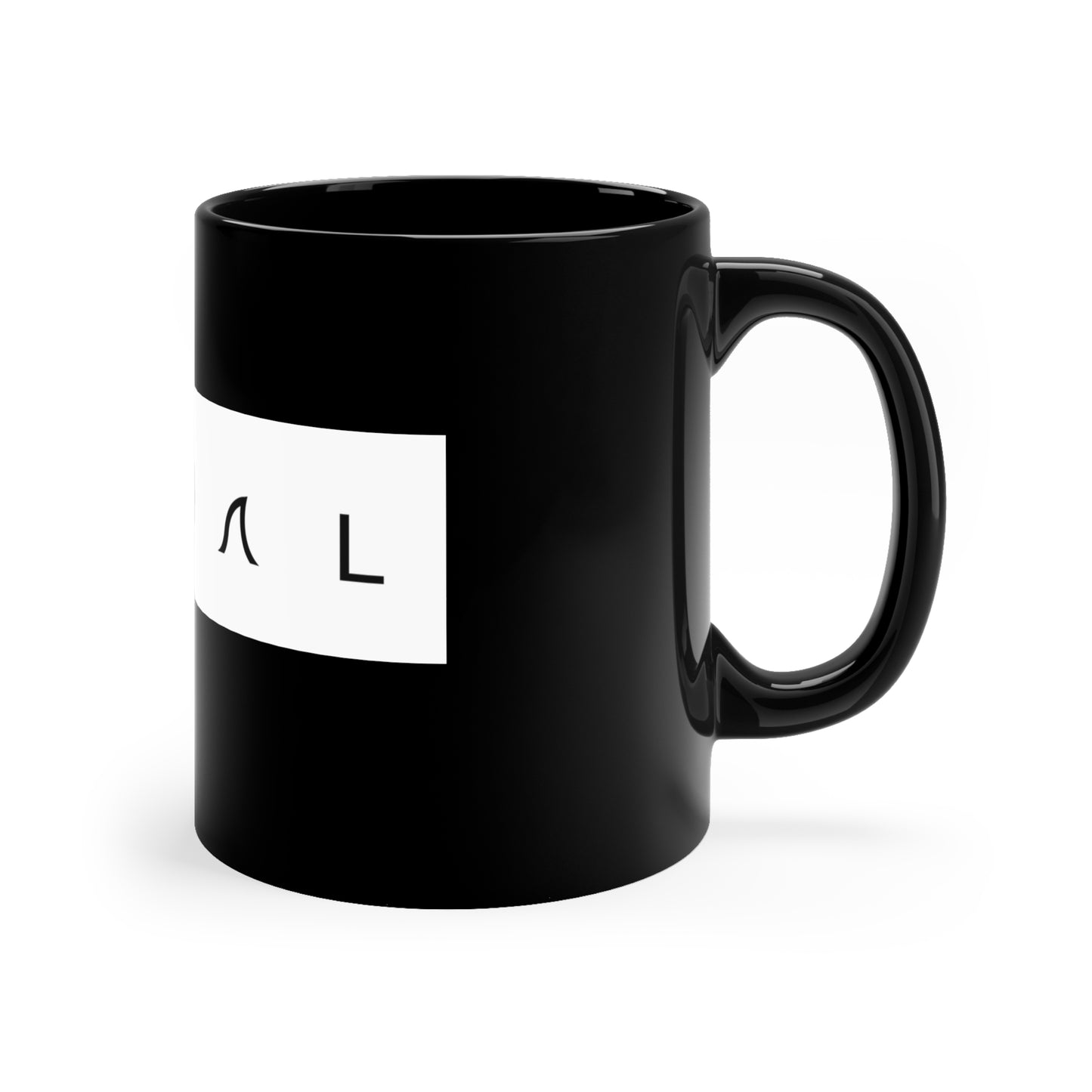 11oz Logo Block Black Mug