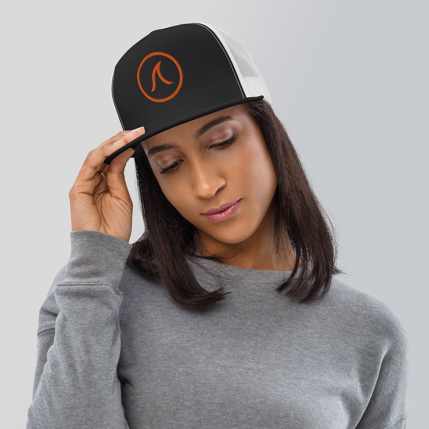 Trucker Cap - Tidal Icon in Orange
