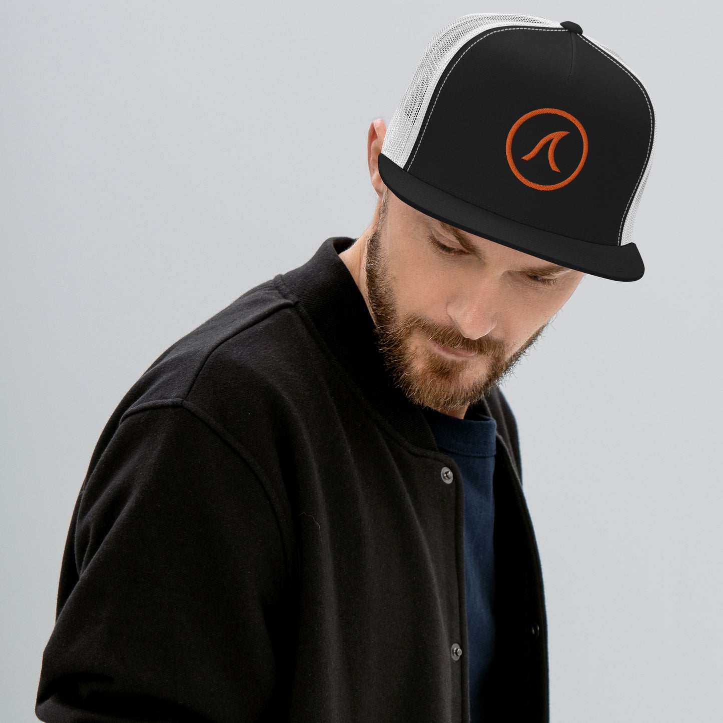Trucker Cap - Tidal Icon in Orange