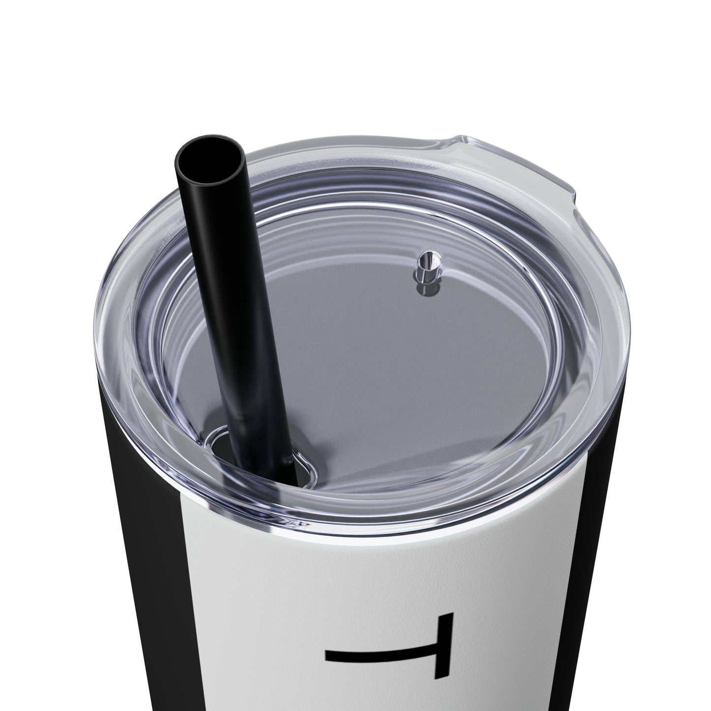 Logo Block Tumbler with Straw, 20oz