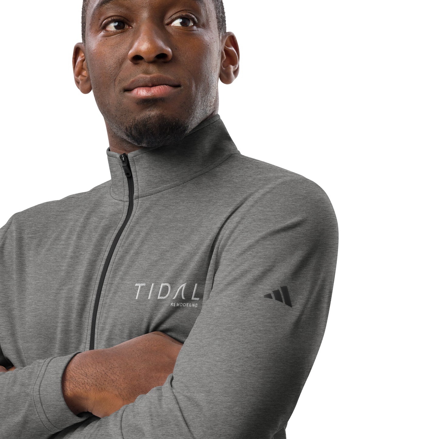 Adidas Quarter zip pullover - Embroidered Logo