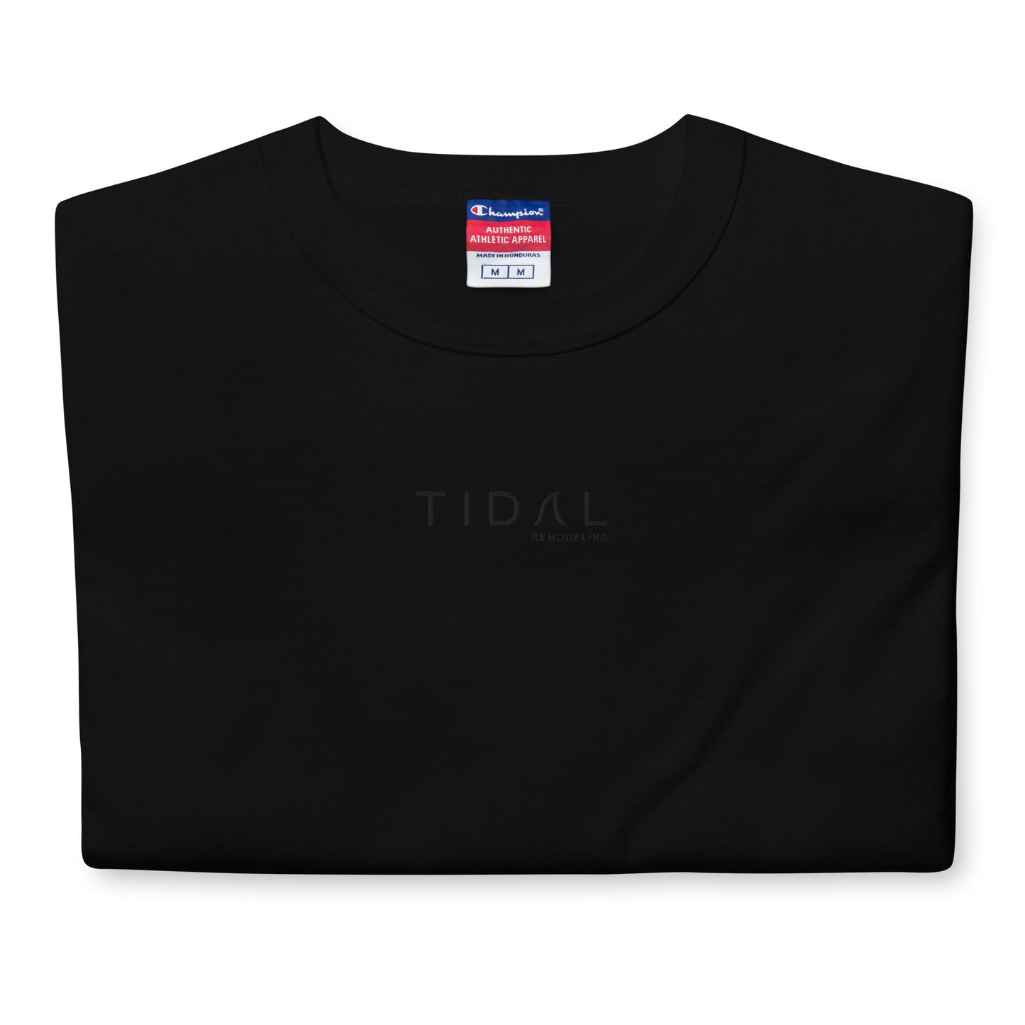 Men's Champion T-Shirt - Embroidered Logo (Black)