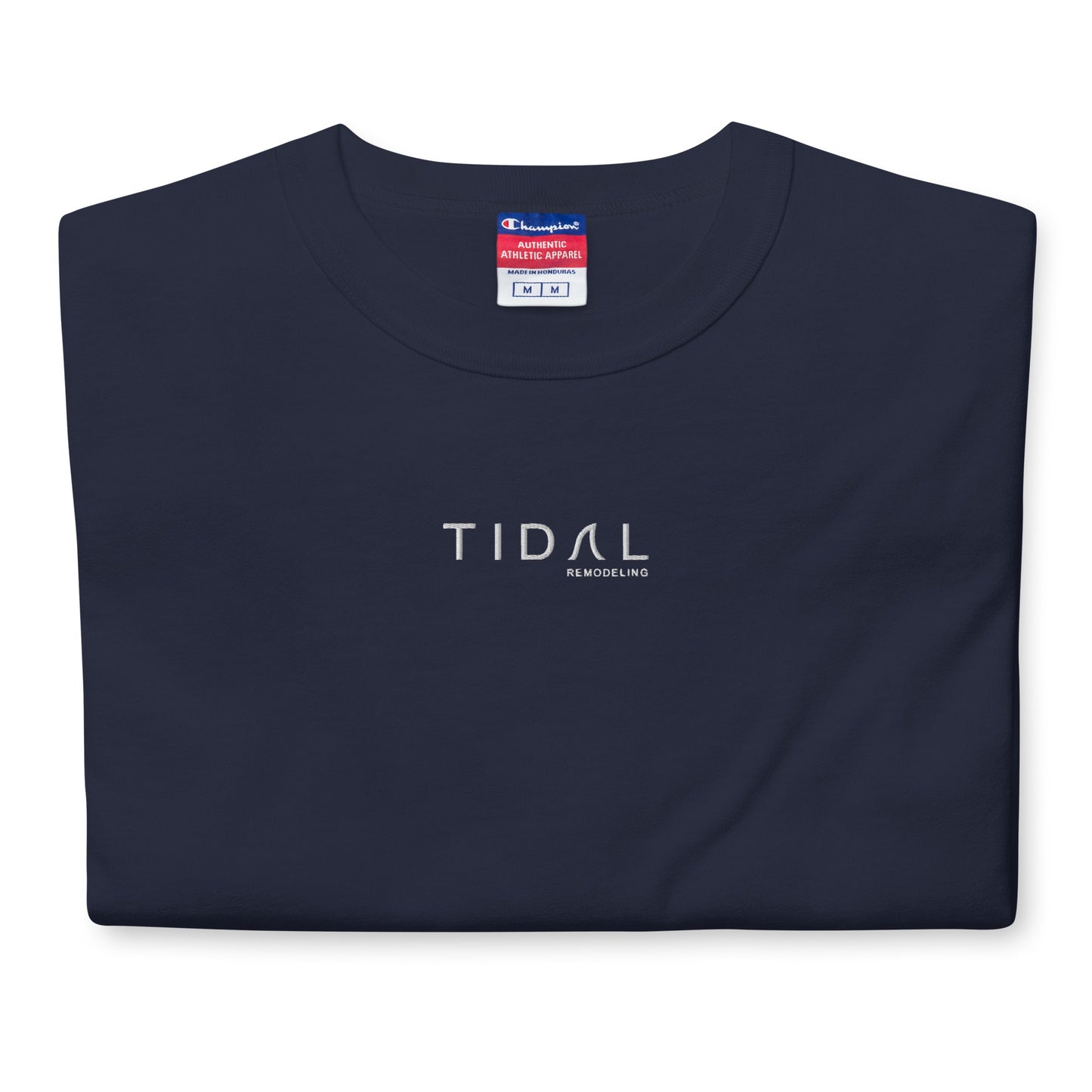 Men's Champion T-Shirt - Embroidered Logo (White)