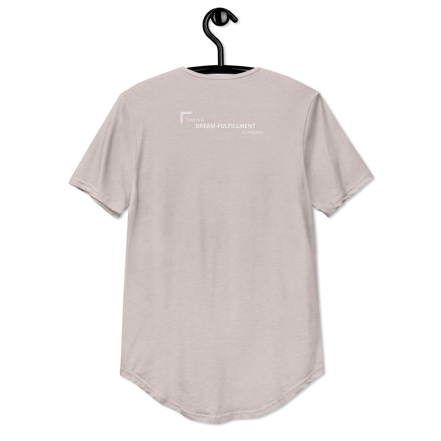 Men's Curved Hem T-Shirt - Dream FulFillment Company on Rear