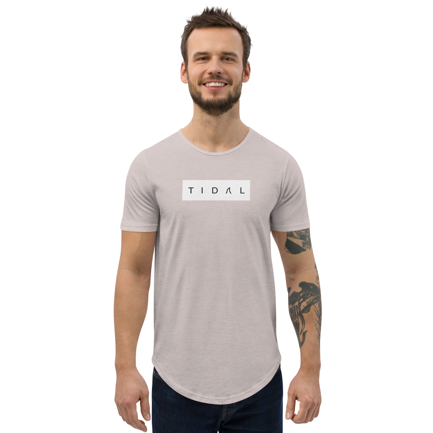 Men's Curved Hem T-Shirt - Dream FulFillment Company on Rear