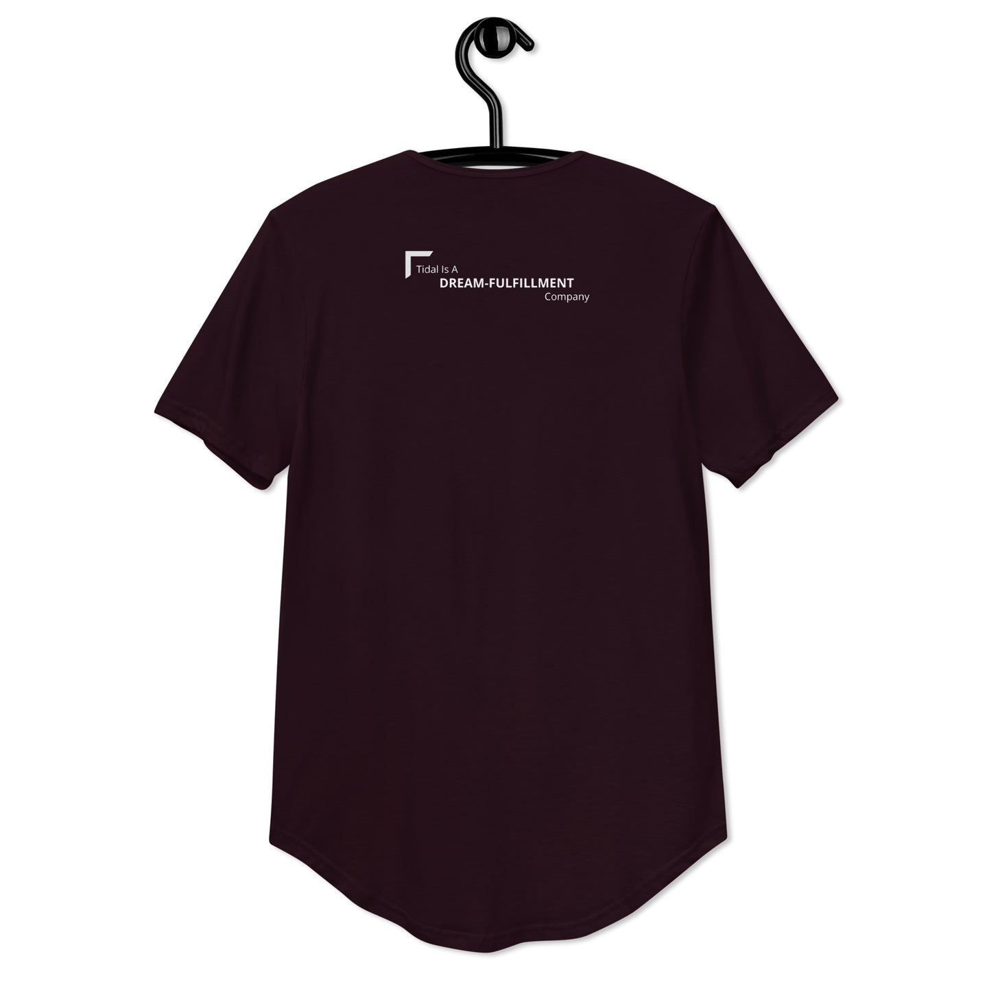Men's Curved Hem T-Shirt - Dream FulFillment Company on Rear