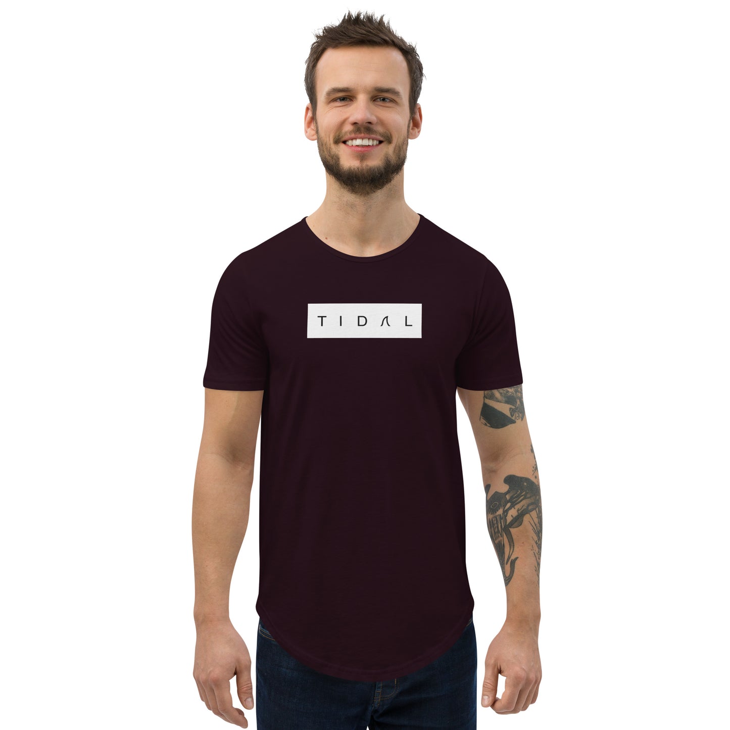 Men's Curved Hem T-Shirt - Dream FulFillment Company on Rear