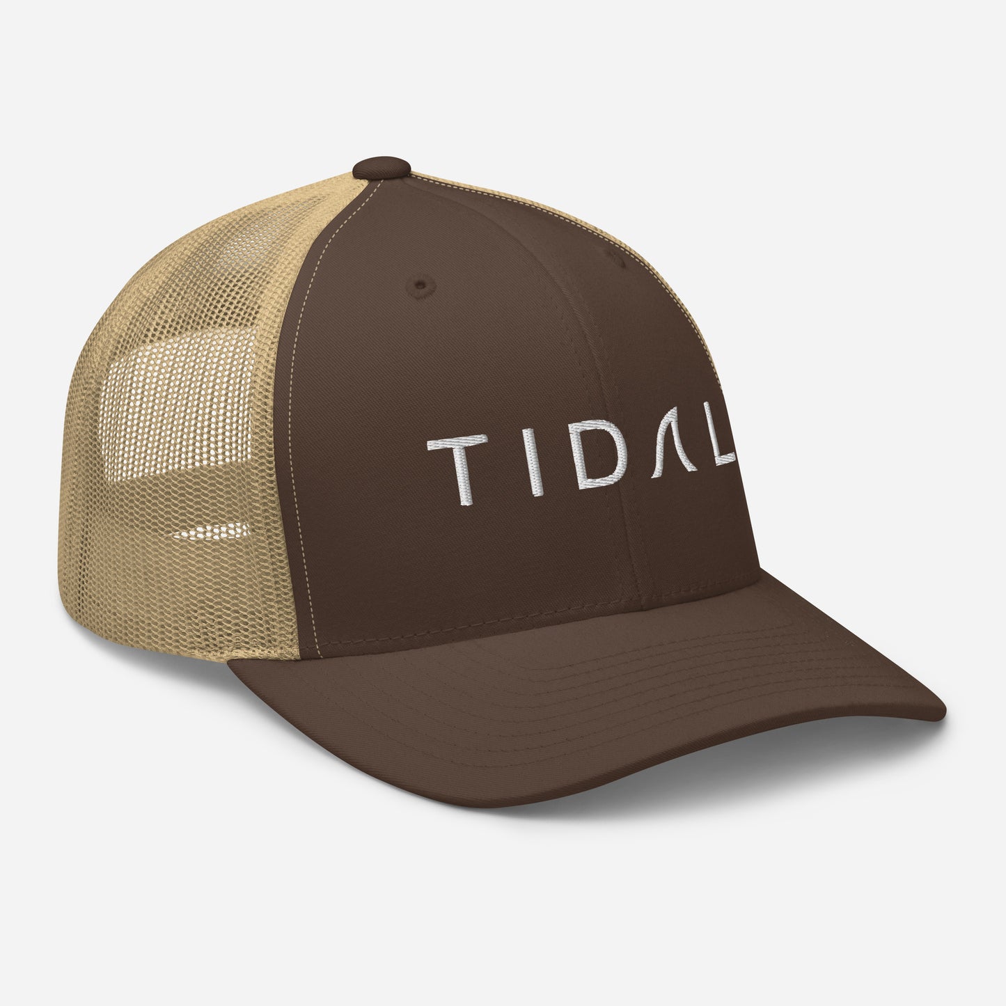 Curved Bill Trucker Cap - Tidal Logo