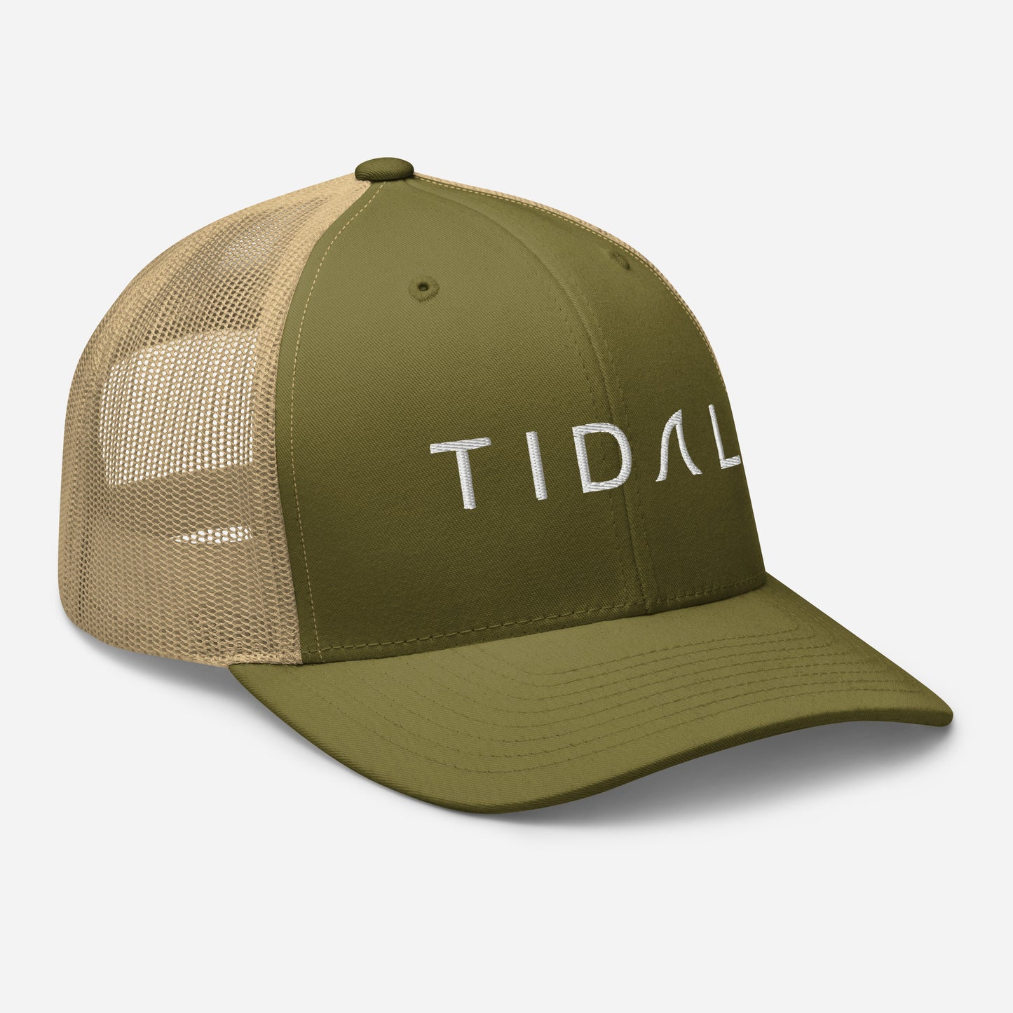 Curved Bill Trucker Cap - Tidal Logo