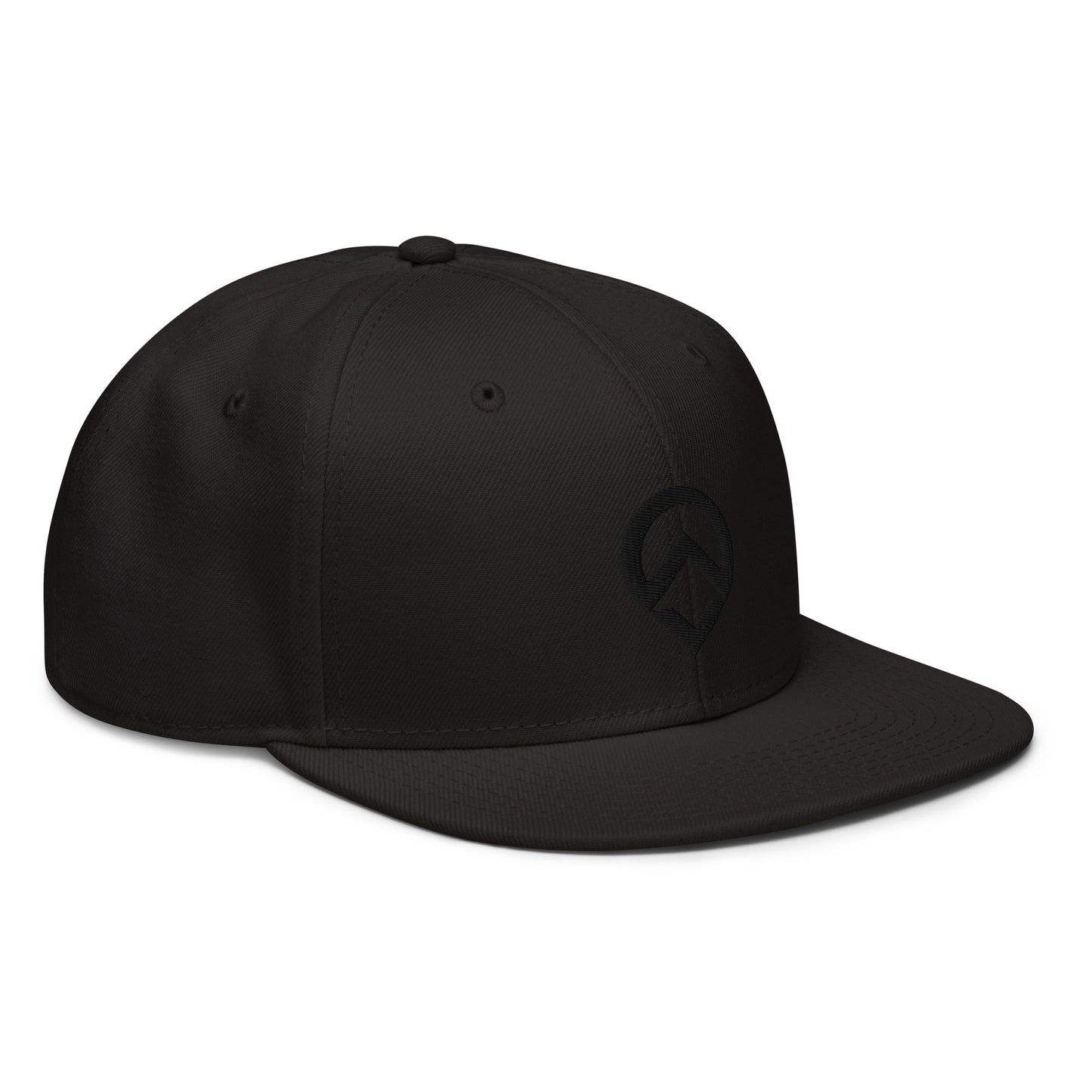 Snapback Hat - Black Icon