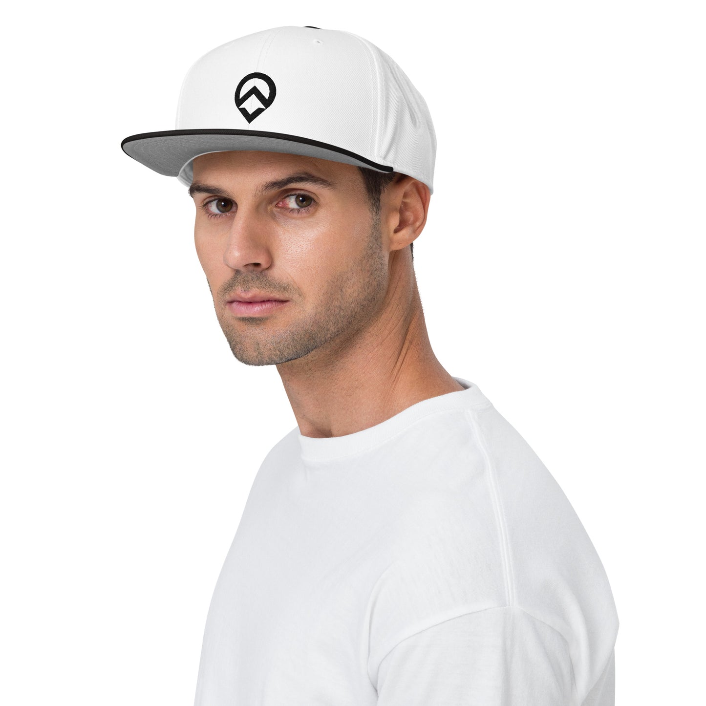 Snapback Hat - Black Icon