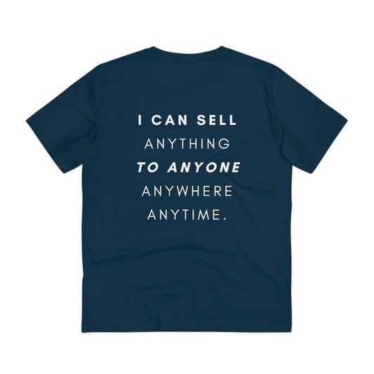 I Can Sell Anything Tee (rear), logo (front) - Organic Creator T-shirt