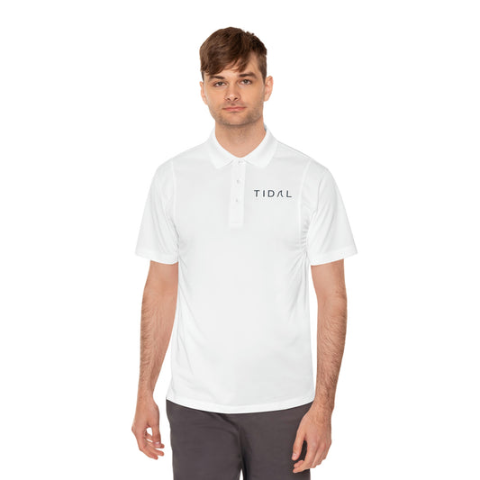 White Tidal Polo, values on back
