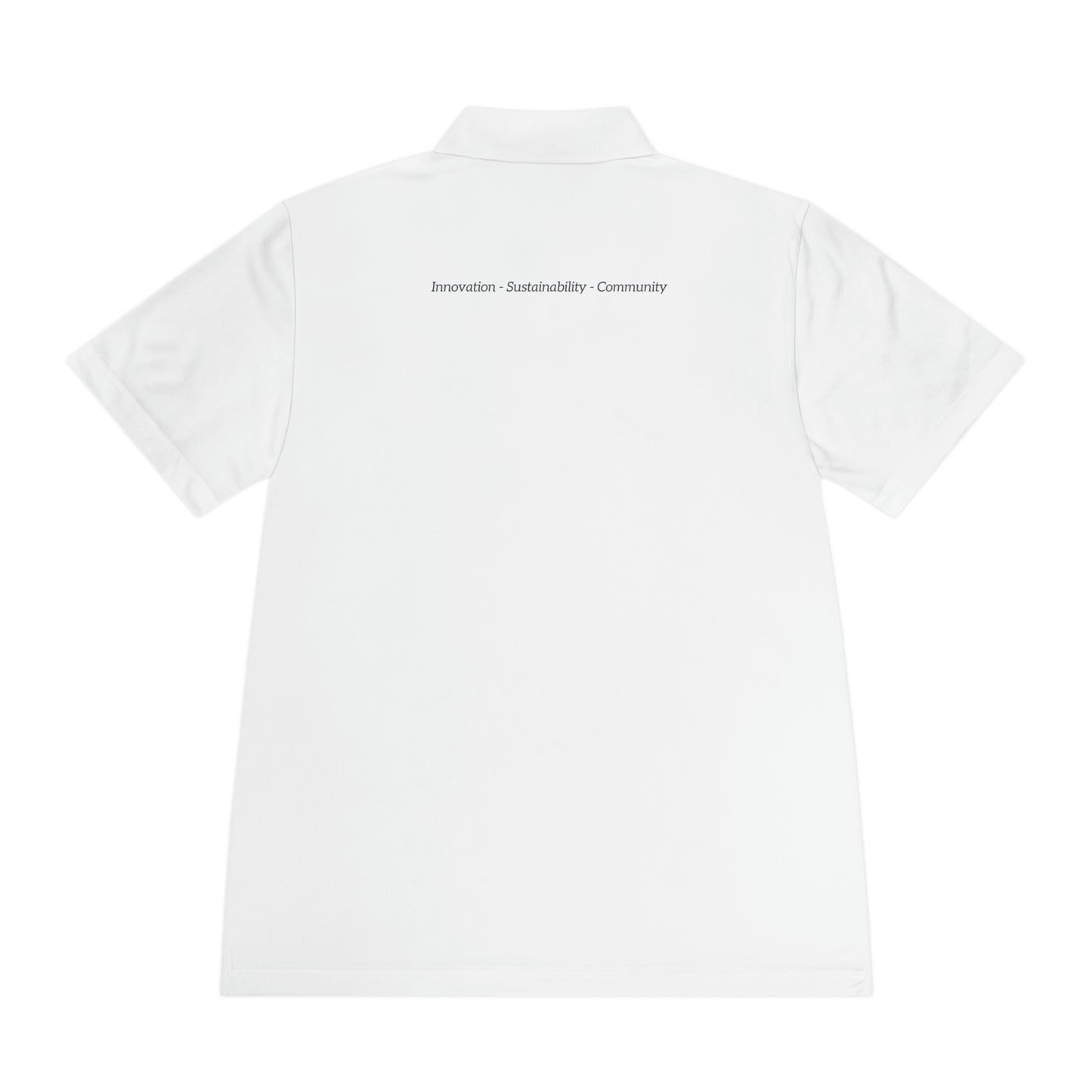 White Tidal Polo, values on back