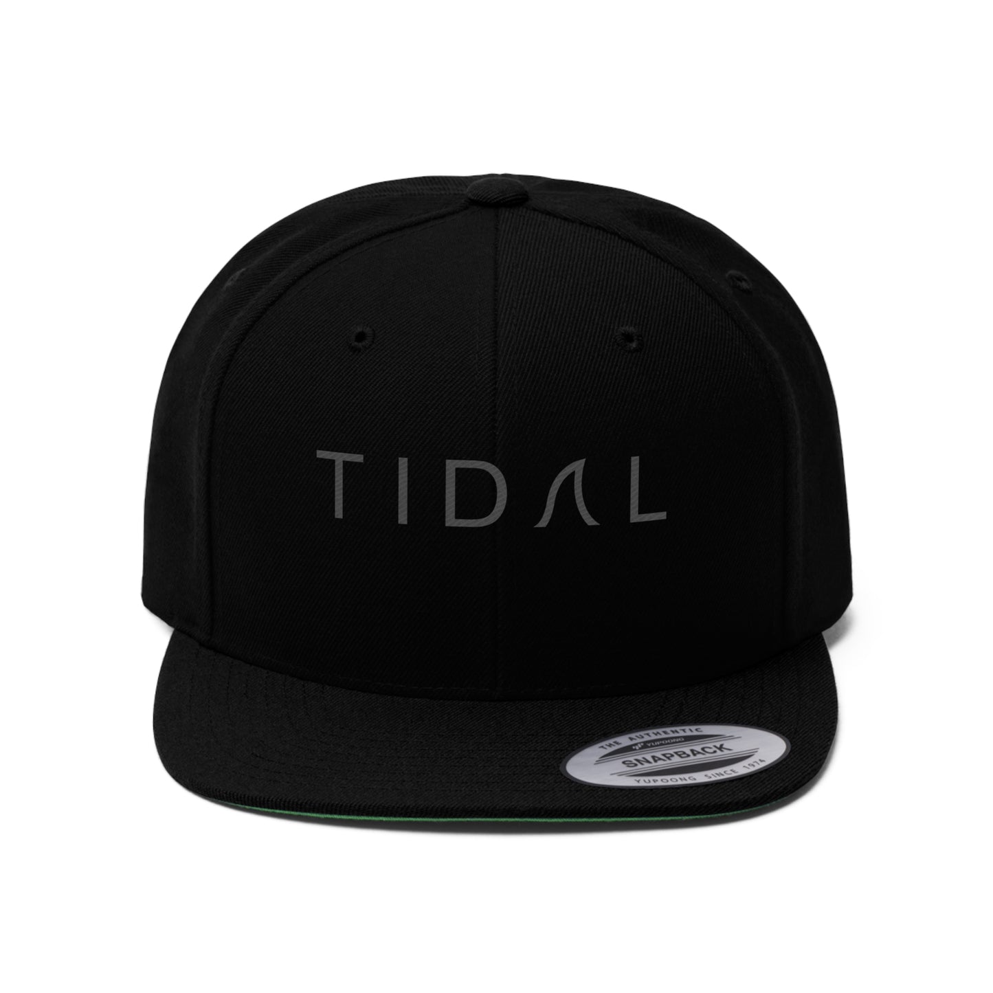 Flat Bill Snap Back - Tidal Black on Black
