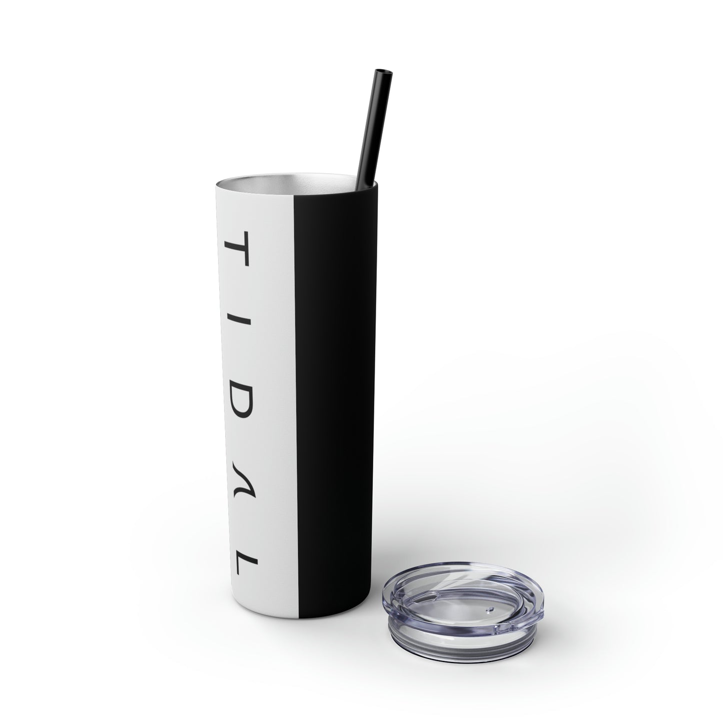 Logo Block Tumbler with Straw, 20oz