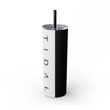 Logo Block Tumbler with Straw, 20oz