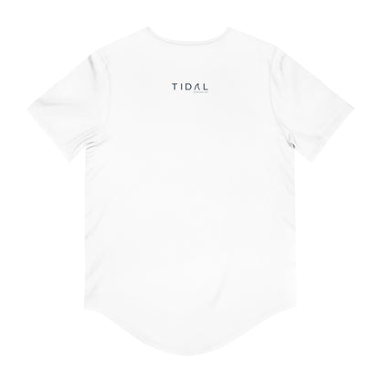 Men's Jersey Curved Hem Tee - Tidal Pattern