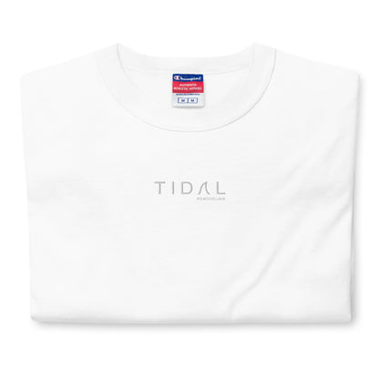 Men's Champion T-Shirt - Embroidered Logo (White)