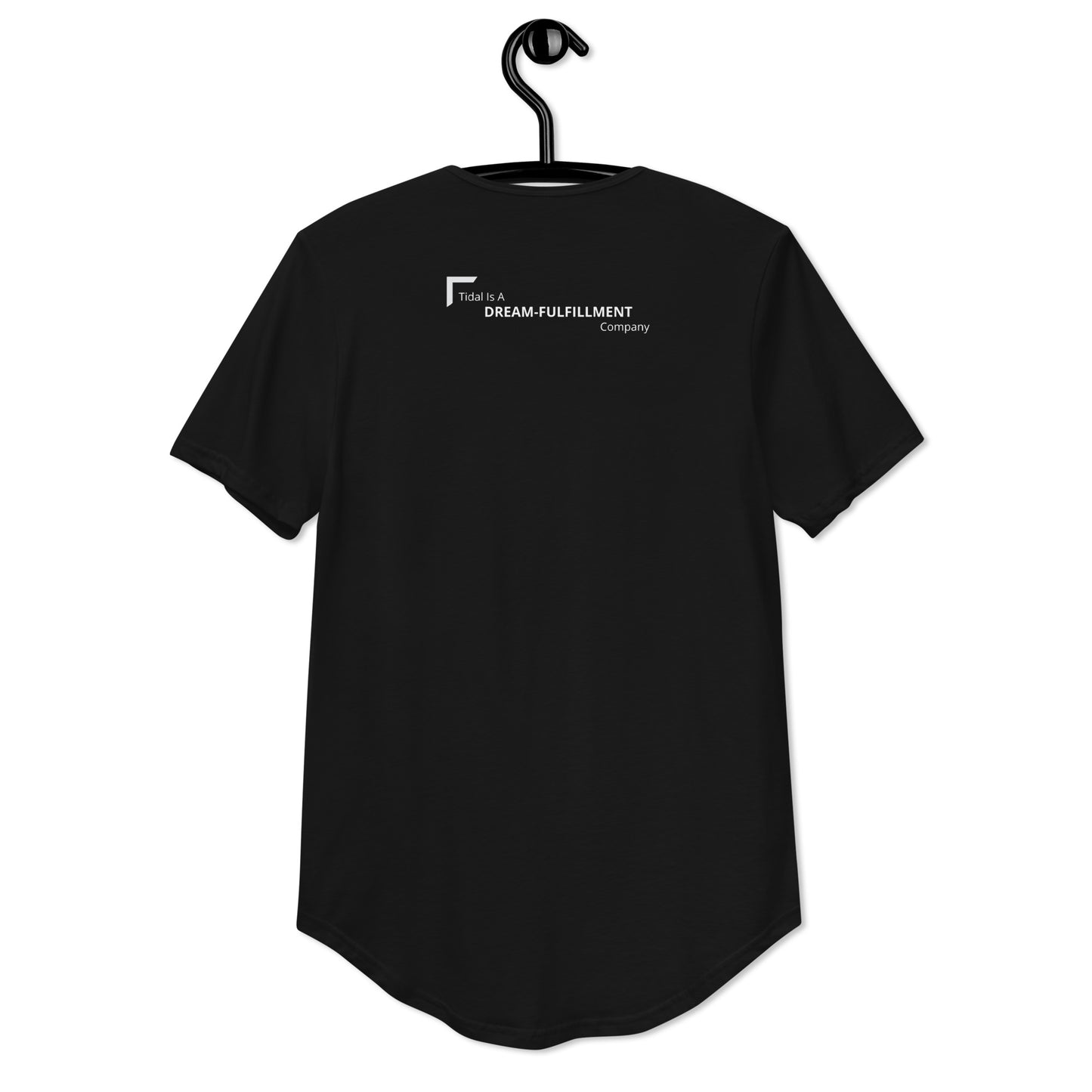 Men's Curved Hem T-Shirt - Dream FulFillment Company on Rear