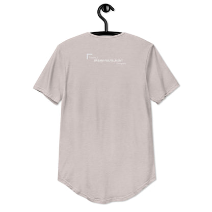 Men's Curved Hem T-Shirt - Dream FulFillment Company on Rear