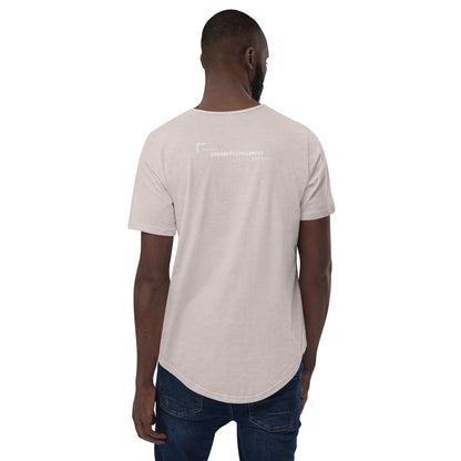 Men's Curved Hem T-Shirt - Dream FulFillment Company on Rear