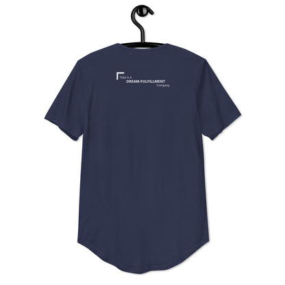 Men's Curved Hem T-Shirt - Dream FulFillment Company on Rear