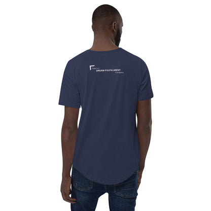 Men's Curved Hem T-Shirt - Dream FulFillment Company on Rear