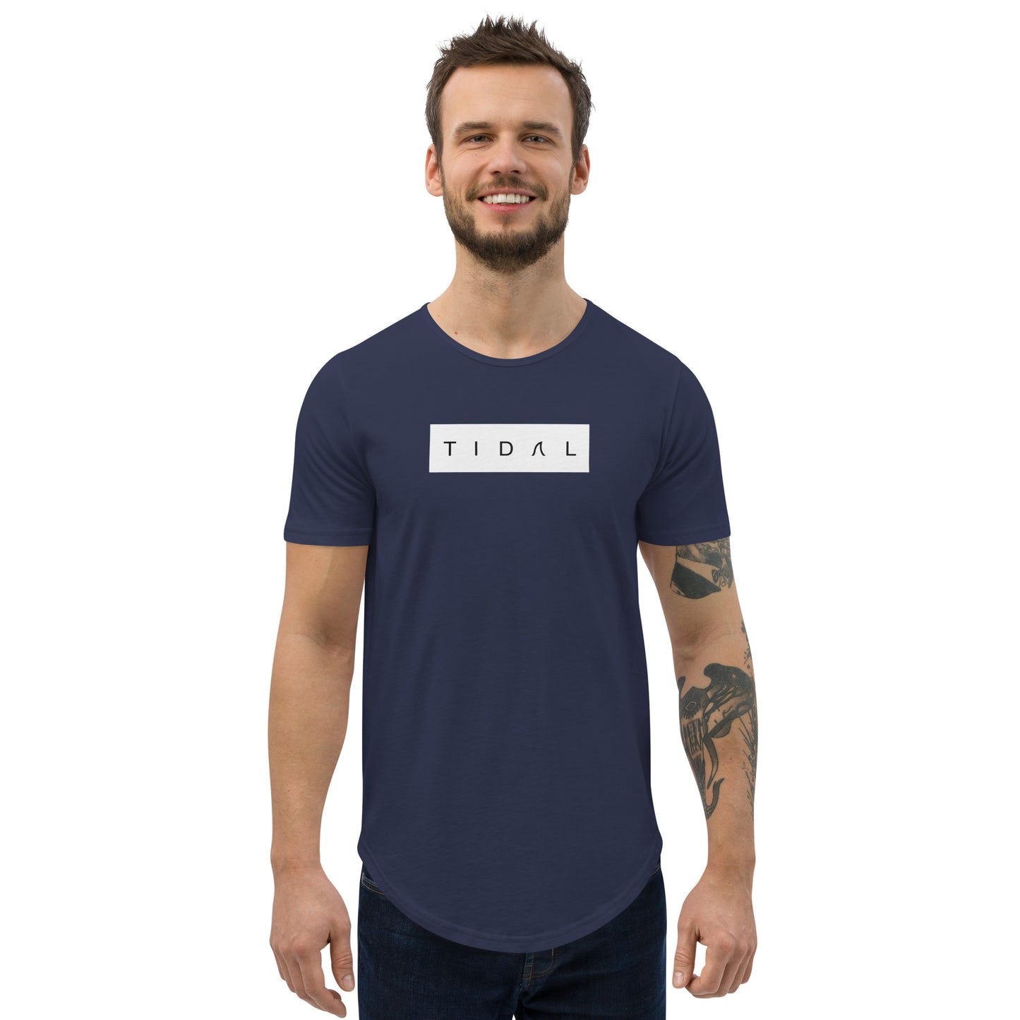 Men's Curved Hem T-Shirt - Dream FulFillment Company on Rear