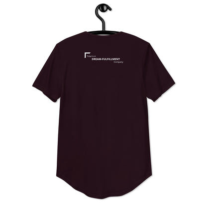 Men's Curved Hem T-Shirt - Dream FulFillment Company on Rear
