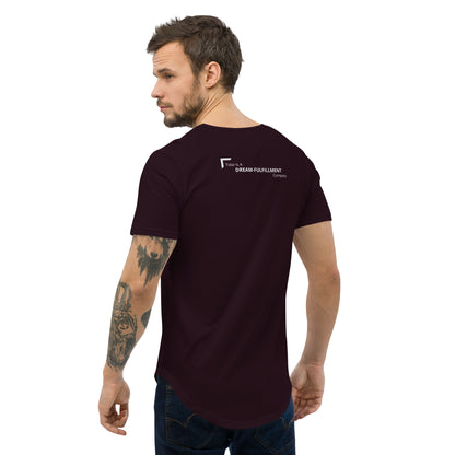 Men's Curved Hem T-Shirt - Dream FulFillment Company on Rear