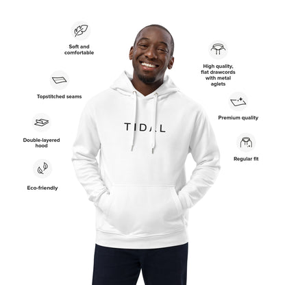Premium eco hoodie - Embroidered (White)