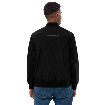 Premium recycled bomber jacket - Embroidered Tidal Only