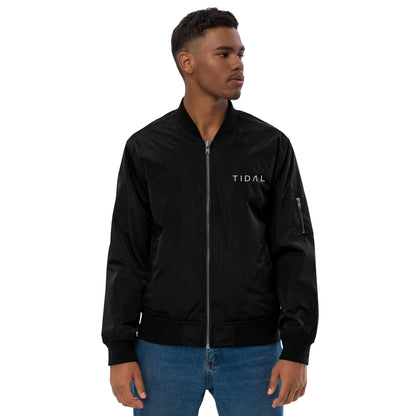 Premium recycled bomber jacket - Embroidered Tidal Only