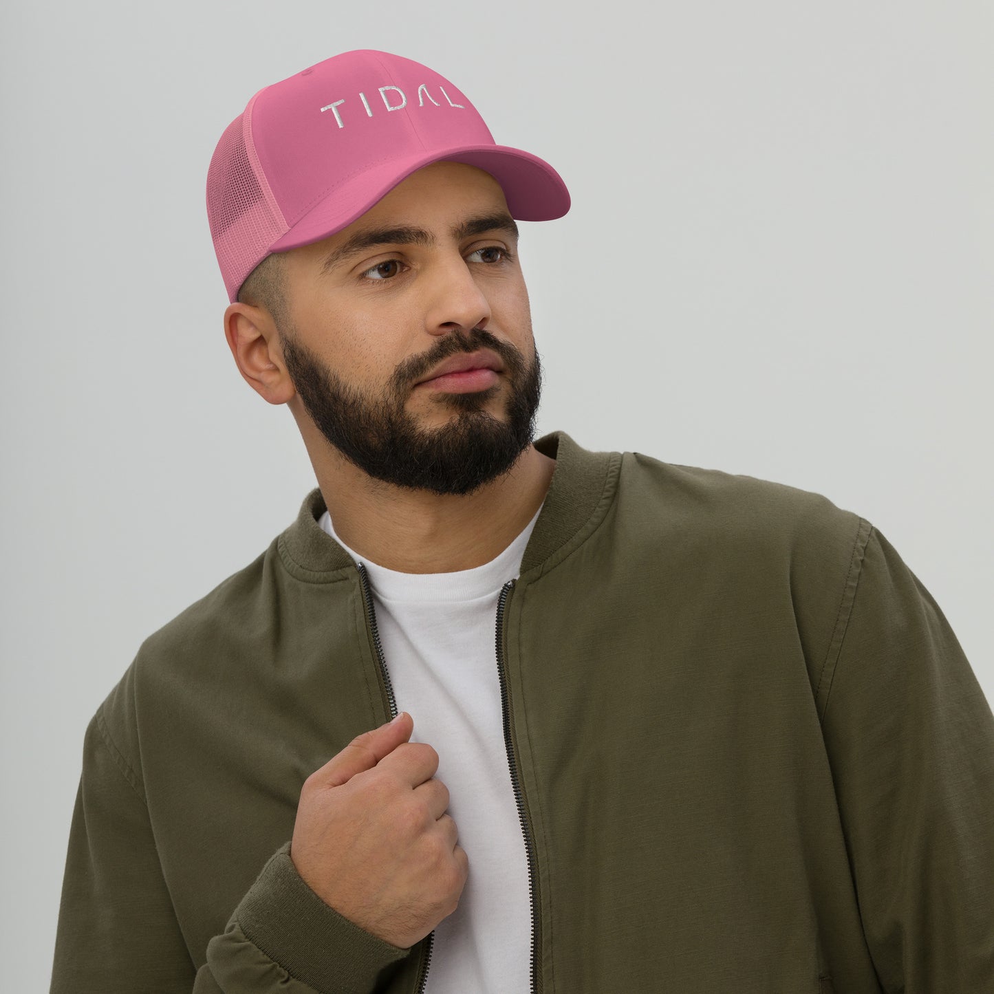 Curved Bill Trucker Cap - Tidal Logo