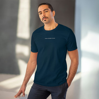 Lead with Our Values Tee - Organic Creator T-shirt, Eco-Friendly